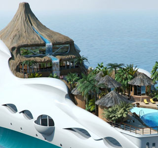 Tropical Island Luxury Yacht
